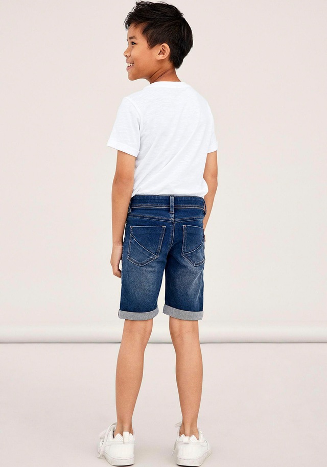 Name It »NKMSILAS SLIM DNM L SHORT« Baumwollmischung, Stretch, Umschlagsaum