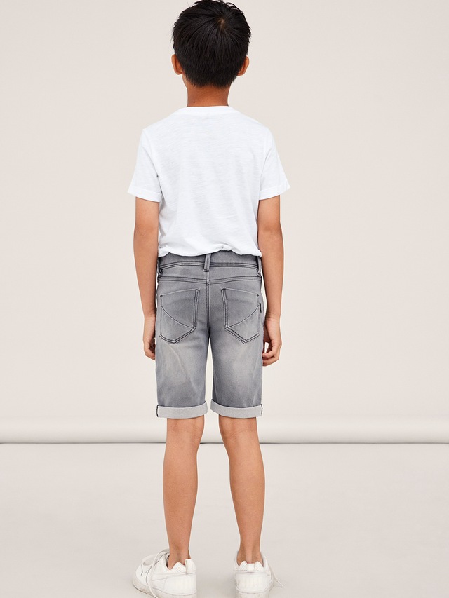 Name It »NKMSILAS SLIM DNM L SHORT« Baumwollmischung, Stretch, Umschlagsaum