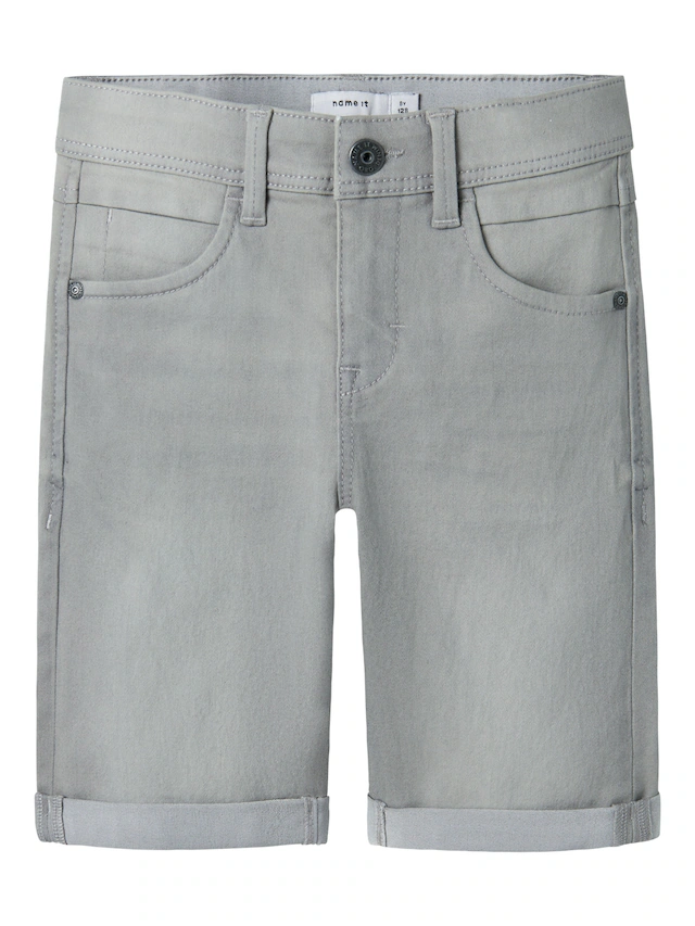Name It »NKMSILAS SLIM DNM L SHORT« Baumwollmischung, Stretch, Umschlagsaum