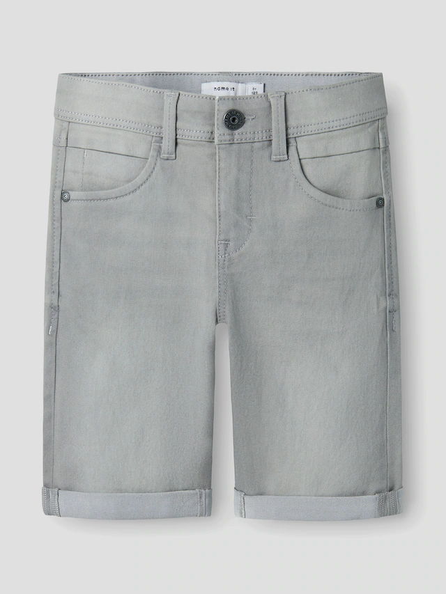 Name It »NKMSILAS SLIM DNM L SHORT« Baumwollmischung, Stretch, Umschlagsaum