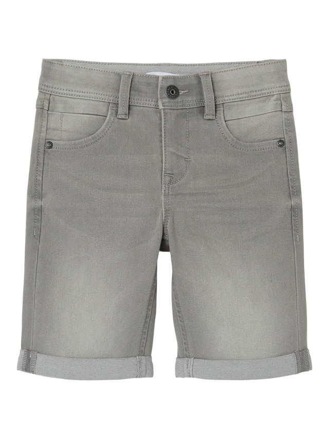 Name It »NKMSILAS SLIM DNM L SHORT« Baumwollmischung, Stretch, Umschlagsaum