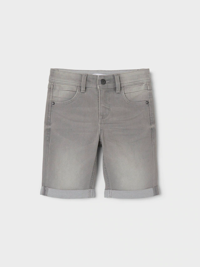 Name It »NKMSILAS SLIM DNM L SHORT« Baumwollmischung, Stretch, Umschlagsaum