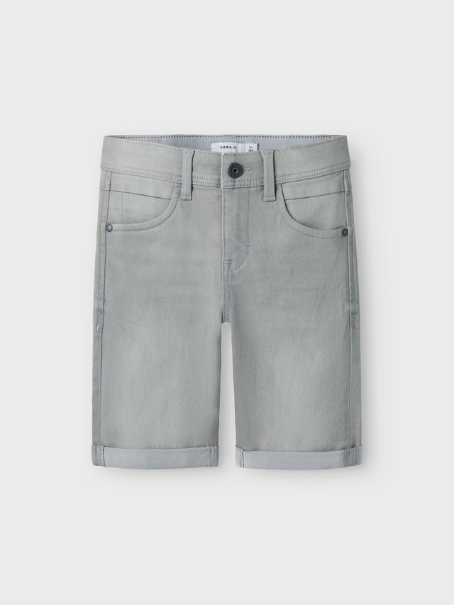 Name It »NKMSILAS SLIM DNM L SHORT« Baumwollmischung, Stretch, Umschlagsaum