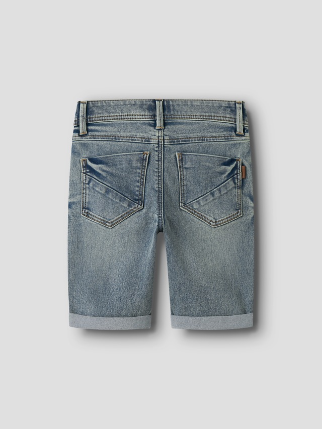 Name It »NKMSILAS SLIM DNM L SHORT« Baumwollmischung, Stretch, Umschlagsaum