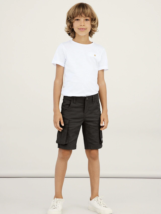 Name It Cargobermudas »NKMRYAN REG TWI L SHORTS 6776-BA NOOS« Baumwollmischung, Stretch, Cargotaschen