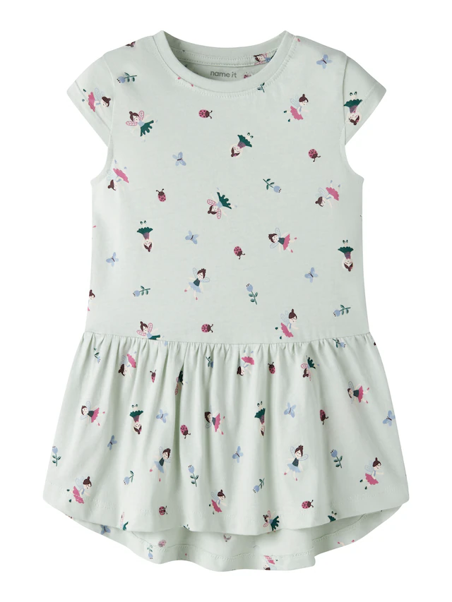 Name It Jerseykleid »NMFVIGGA CAPSL DRESS F1 NOOS« Baumwolle, regular fit