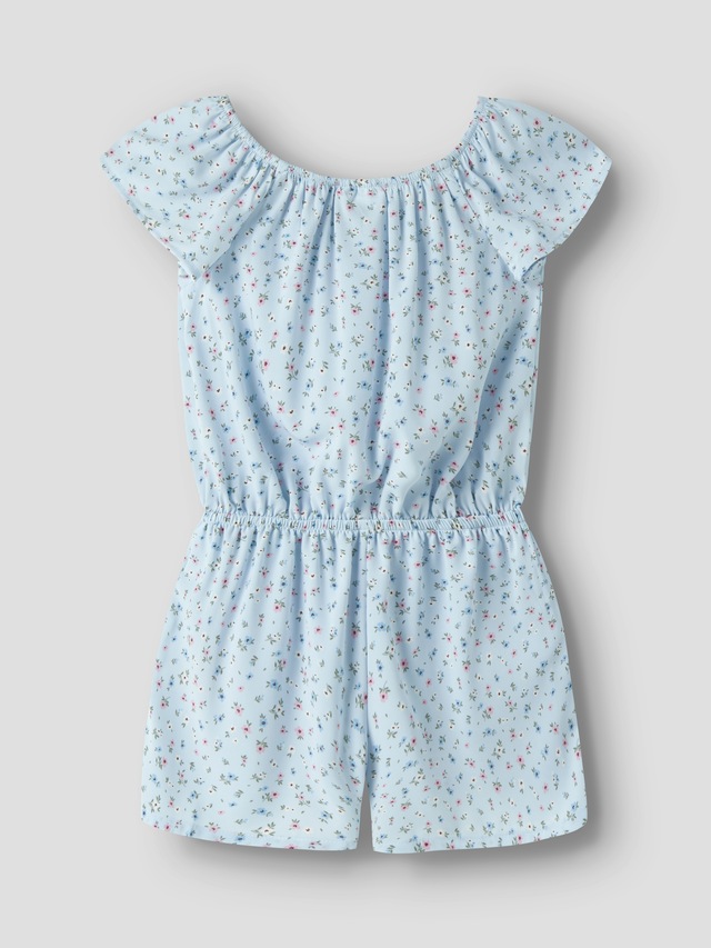 Name It Kurzoverall »NKFVINAYA PLAYSUIT FFF« Kunstfaser, elastischer Bund, Allover-Druck