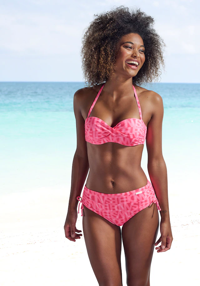 Elbsand Bügel-Bandeau-Bikini-Top »Letra« mit tollem Wording