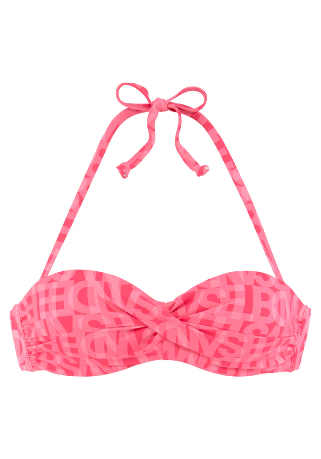 Elbsand Bügel-Bandeau-Bikini-Top »Letra« mit tollem Wording