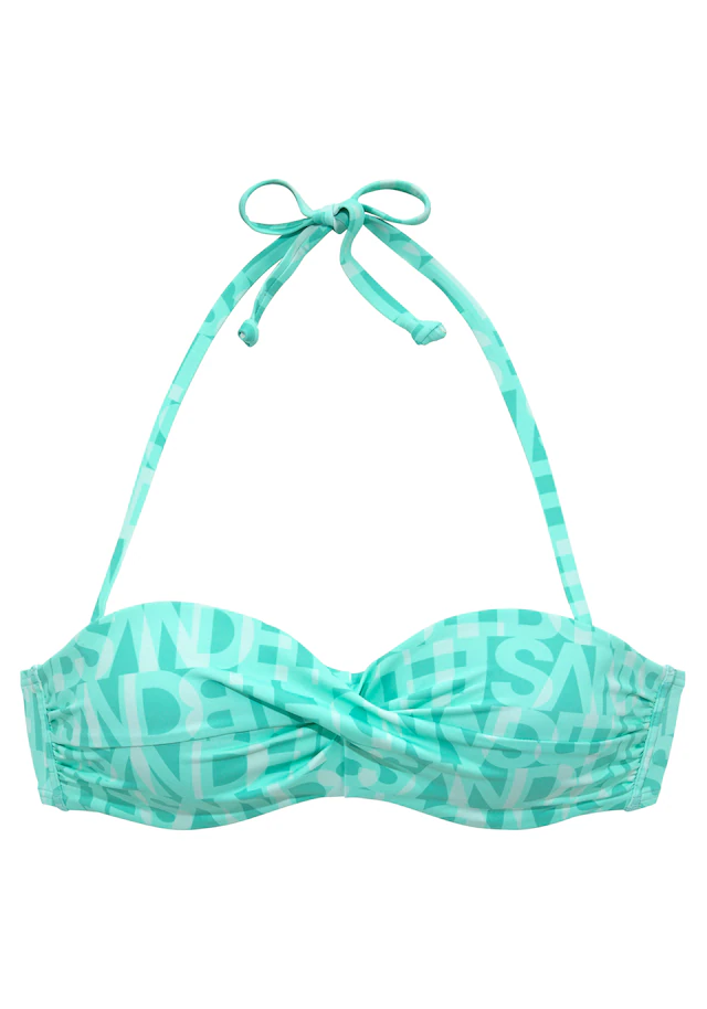 Elbsand Bügel-Bandeau-Bikini-Top »Letra« mit tollem Wording