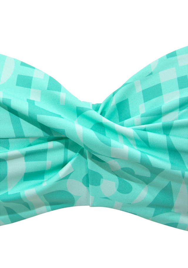 Elbsand Bügel-Bandeau-Bikini-Top »Letra« mit tollem Wording