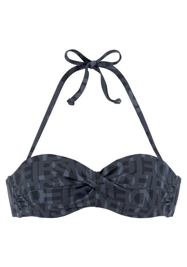 Elbsand Bügel-Bandeau-Bikini-Top »Letra« mit tollem Wording