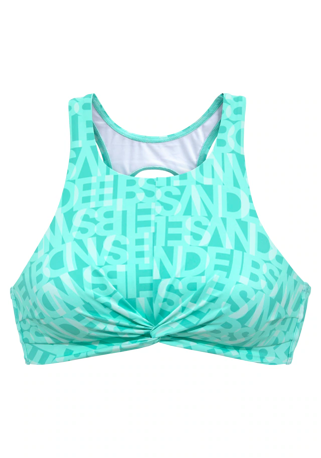 Elbsand Crop-Bikini-Top »Letra« mit tollem Wording