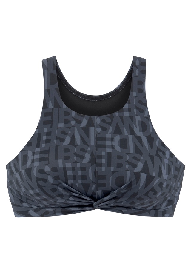 Elbsand Crop-Bikini-Top »Letra« mit tollem Wording