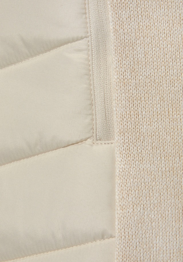 Vivance Steppjacke mit Kapuze mit Strickfleece-Ärmeln