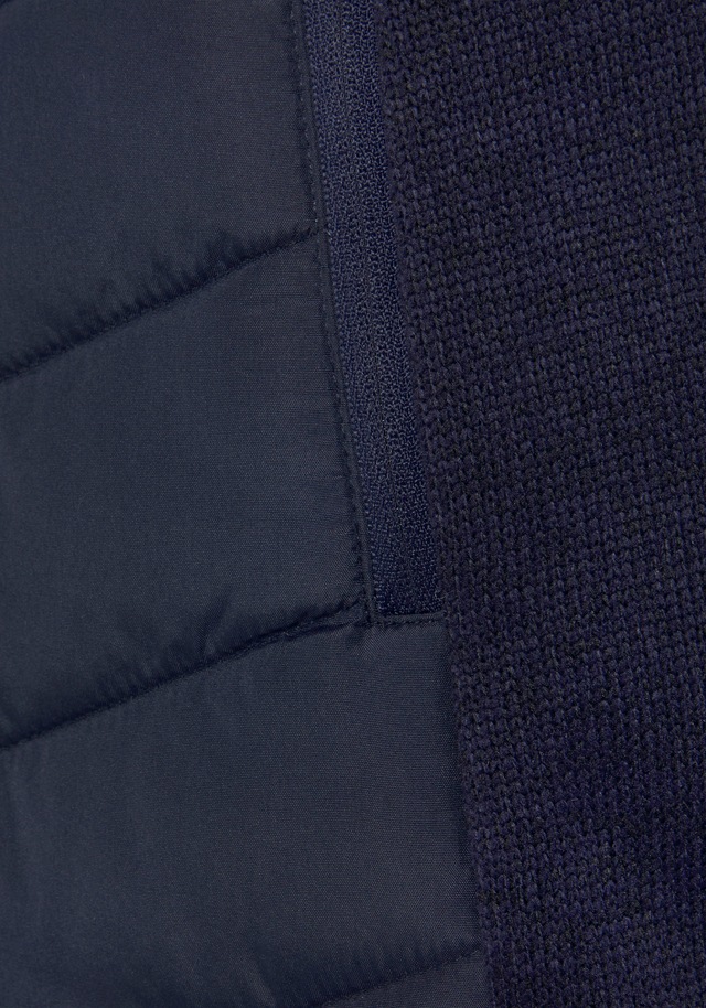 Vivance Steppjacke mit Kapuze mit Strickfleece-Ärmeln