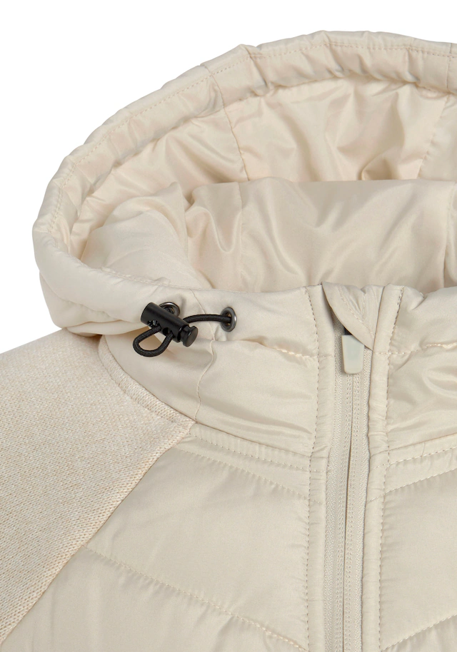 Vivance Steppjacke mit Kapuze mit Strickfleece-Ärmeln