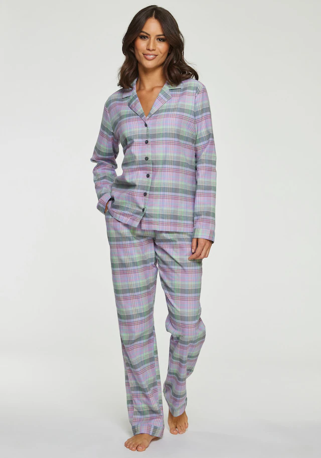 Vivance Dreams by Lascana Pyjama Set, 2 aus kuschelig weichem Flanell