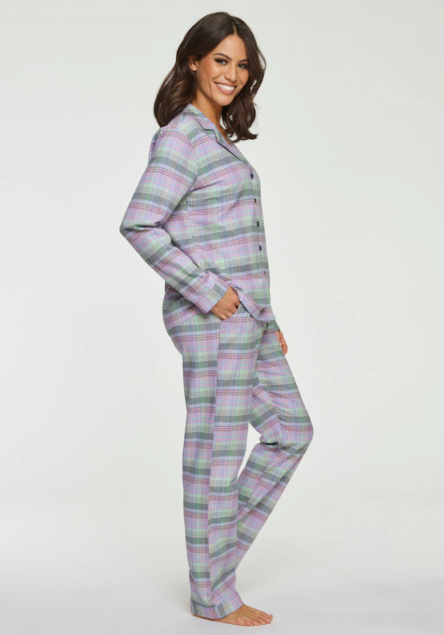 Vivance Dreams by Lascana Pyjama Set, 2 aus kuschelig weichem Flanell