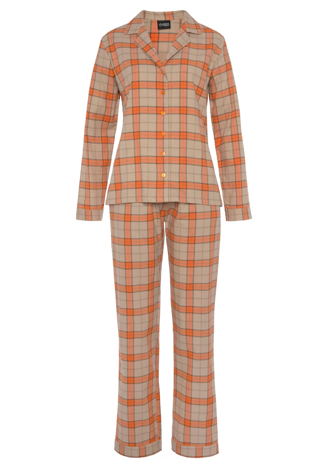 Vivance Dreams by Lascana Pyjama Set, 2 aus kuschelig weichem Flanell