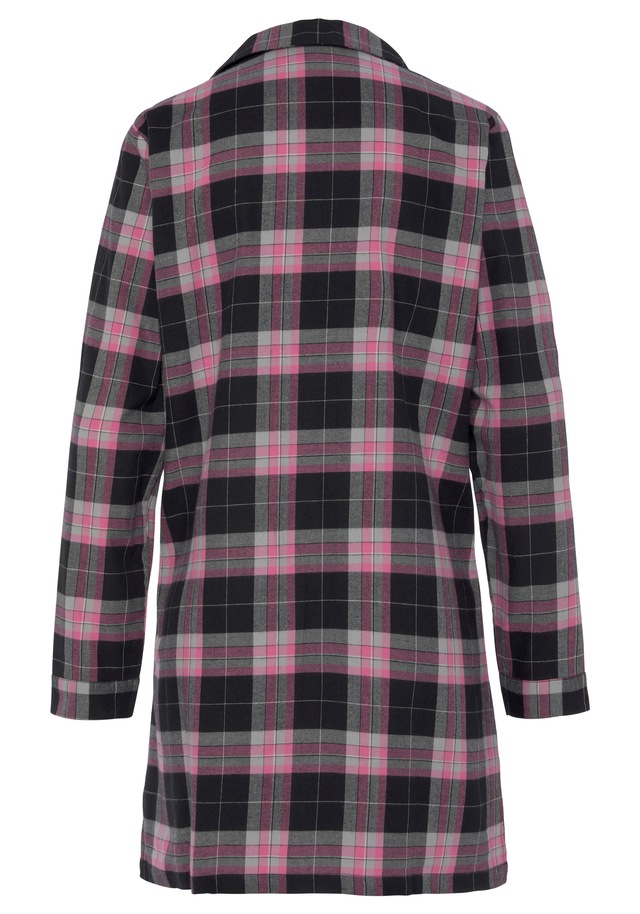 Vivance Dreams by Lascana Nachthemd Ohne Taschen aus kuschelig weichem Flanell