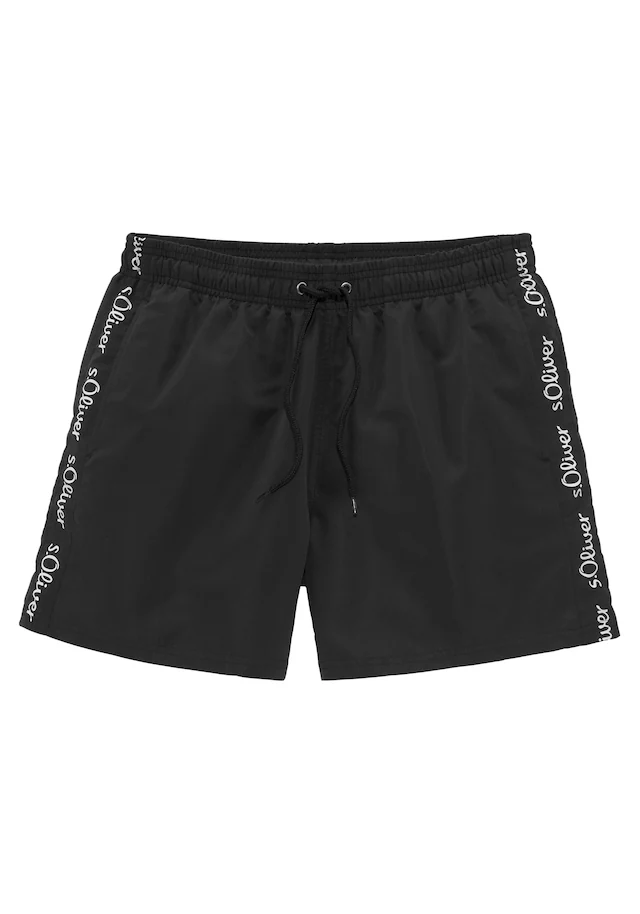 s.Oliver Badeshorts mit Markenschriftzügen