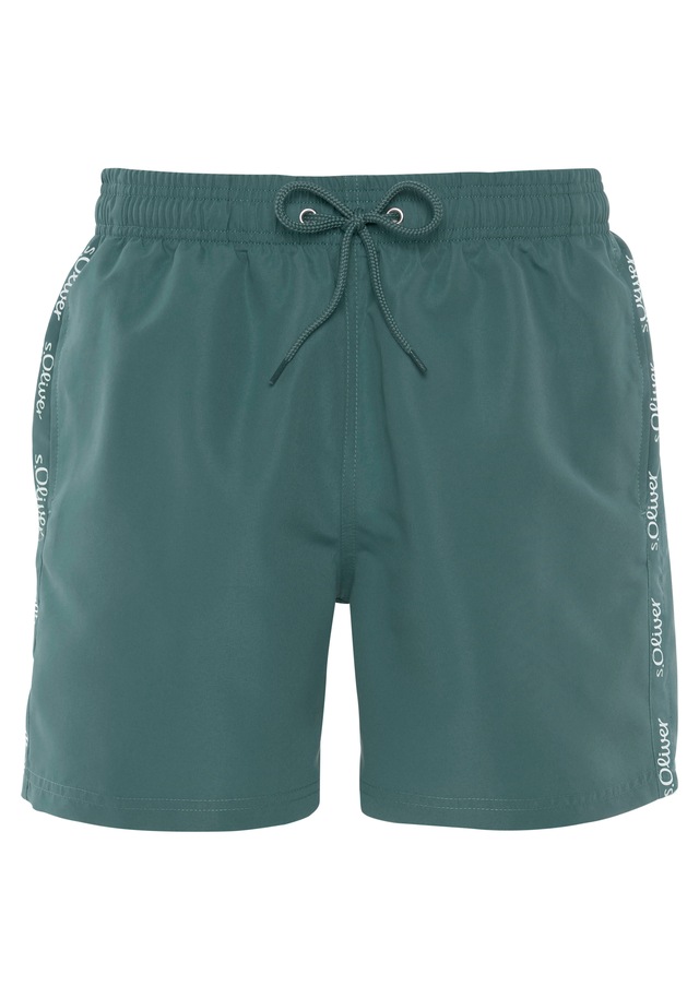 s.Oliver Badeshorts mit Markenschriftzügen