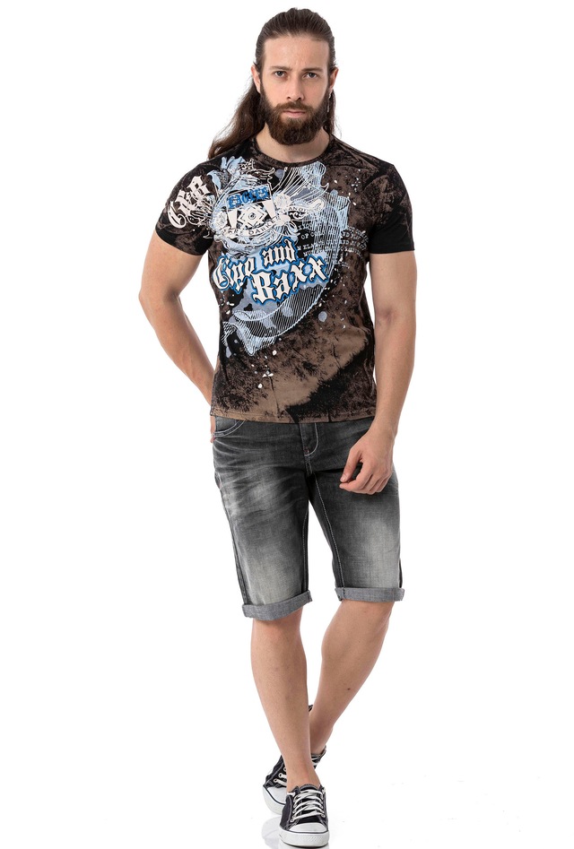 Cipo & Baxx Jeansshorts Baumwollmischung, regular fit