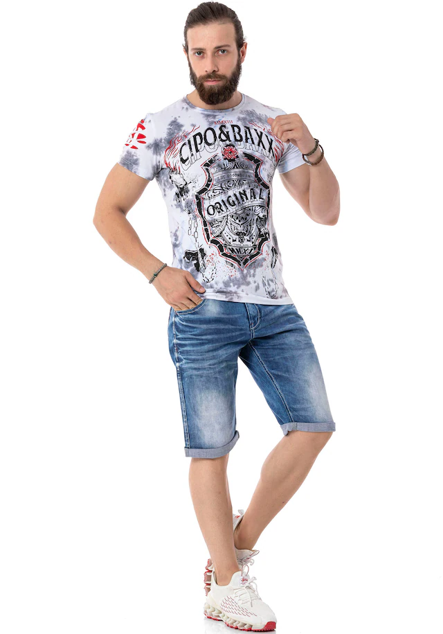 Cipo & Baxx Jeansshorts Baumwollmischung, regular fit