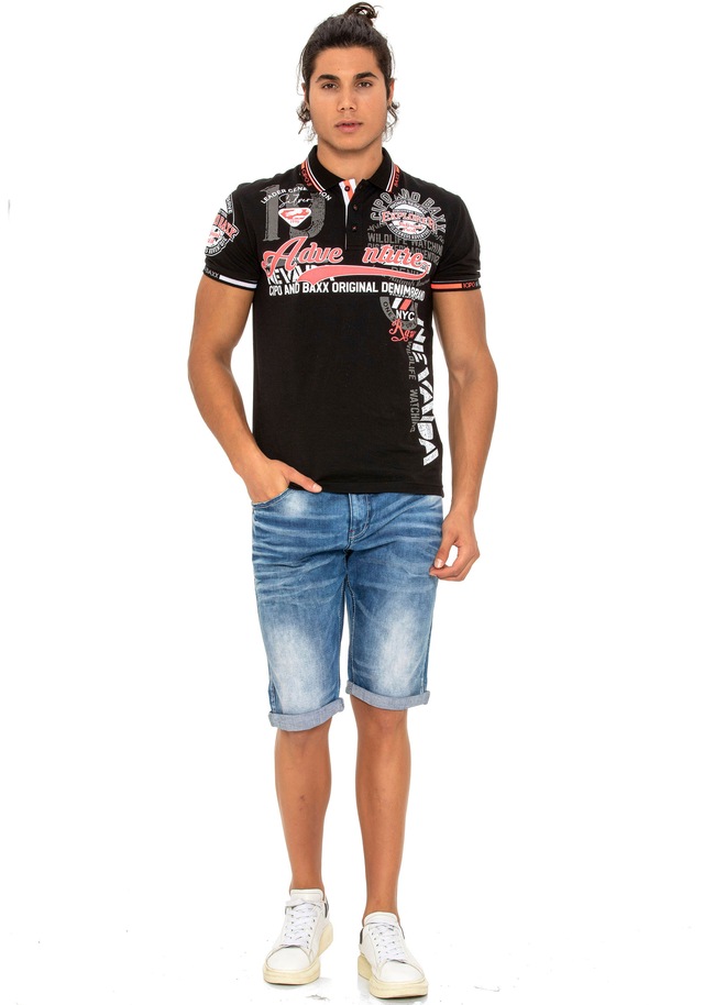 Cipo & Baxx Jeansshorts Baumwollmischung, regular fit