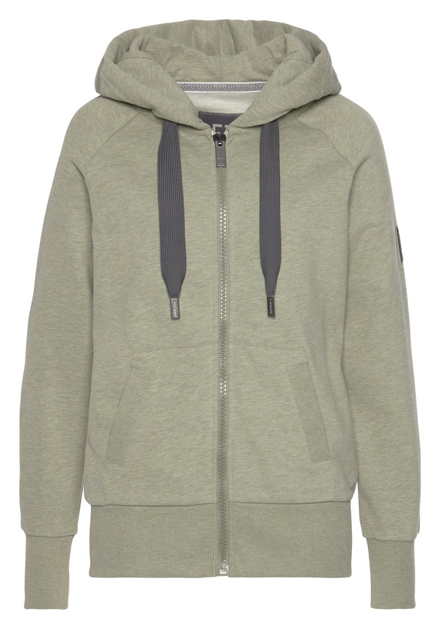 Elbsand Kapuzensweatjacke »Kelina« mit Logostickerei auf der Kapuze, bequeme Freizeitjacke mit Taschen