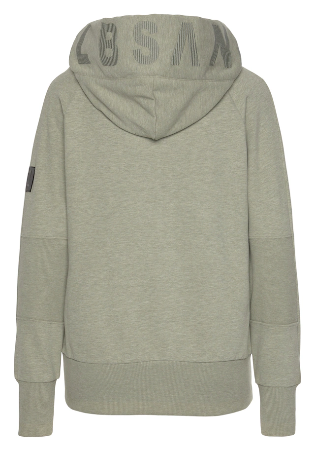 Elbsand Kapuzensweatjacke »Kelina« mit Logostickerei auf der Kapuze, bequeme Freizeitjacke mit Taschen