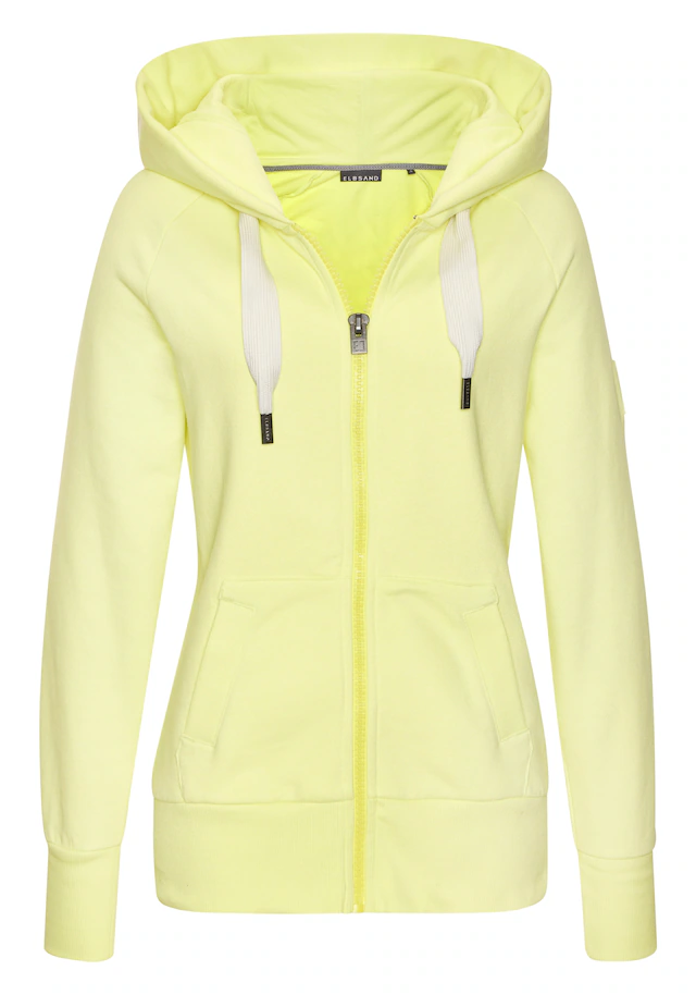 Elbsand Kapuzensweatjacke »Kelina« mit Logostickerei auf der Kapuze, bequeme Freizeitjacke mit Taschen