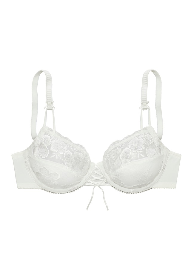 Nuance by Lascana Bügel-BH », BH mit Bügel, Spitzen-BH, als Dessous-Set kombinierbar« mit floraler Stickereispitze und edler Schnürung, sexy Dessous