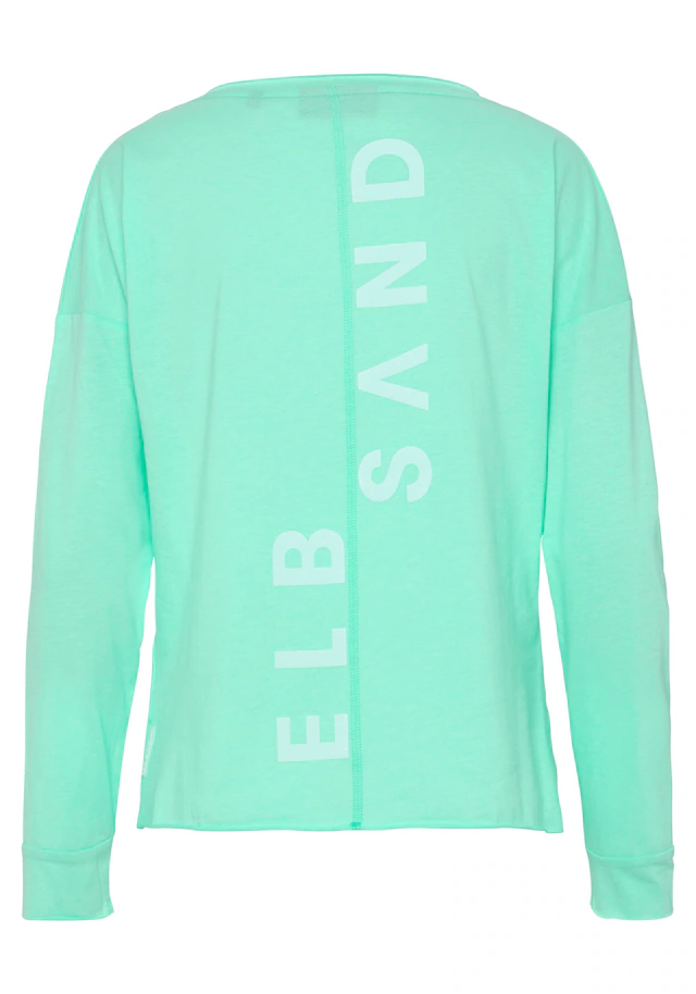 Elbsand Langarmshirt »Raina« mit Logoprint hinten, Longsleeve aus Baumwoll-Mix