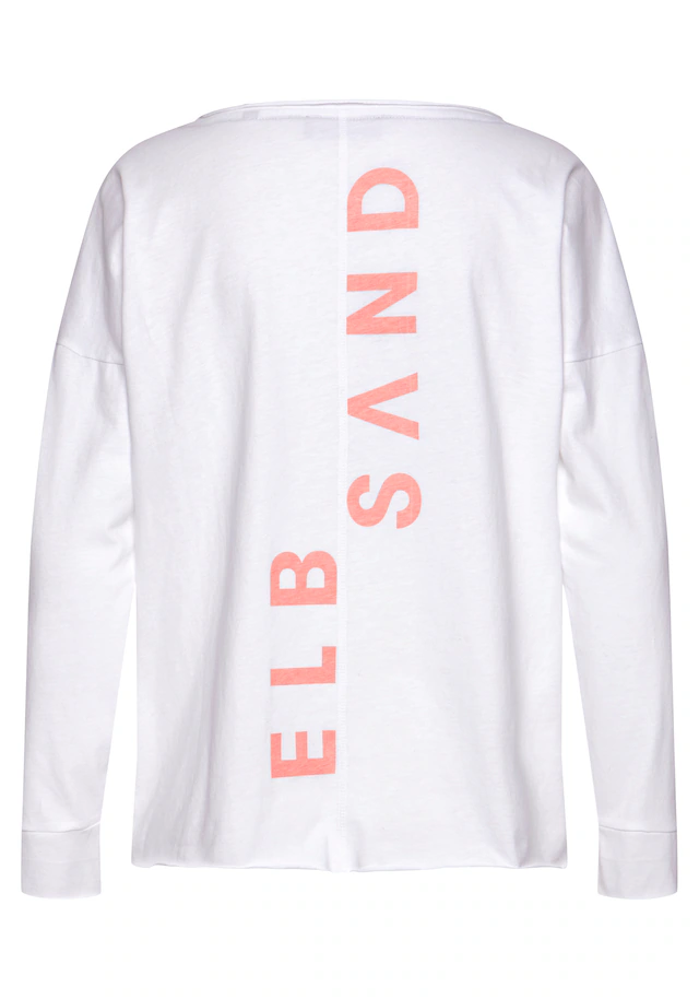 Elbsand Langarmshirt »Raina« mit Logoprint hinten, Longsleeve aus Baumwoll-Mix