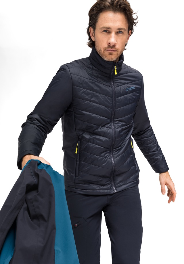 Maier Sports 3-in-1-Funktionsjacke »Ribut M« funktionale Doppel-Jacke für Wanderungen und Ausflüge