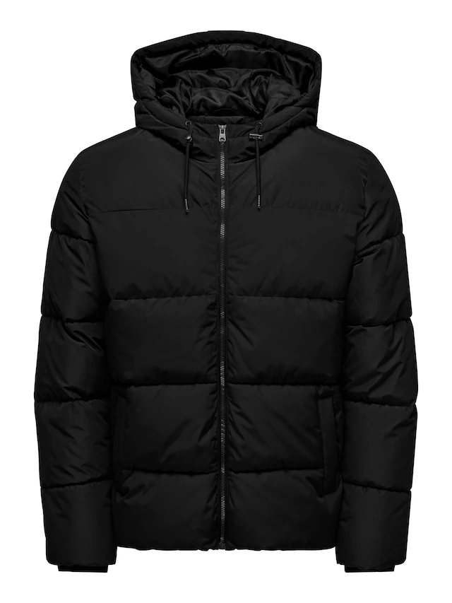 ONLY & SONS Steppjacke »ONSMARLON LIFE HOOD PUFFER JACKET OTW VD« mit Kapuze