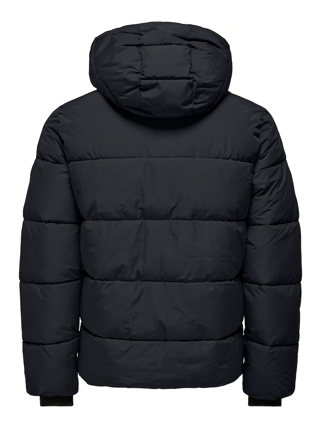 ONLY & SONS Steppjacke »ONSMARLON LIFE HOOD PUFFER JACKET OTW VD« mit Kapuze