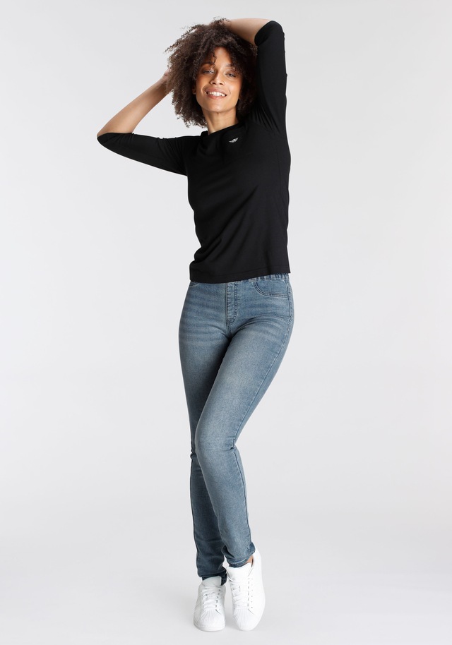 Arizona Jeansjeggings »mit leichtem Thermo Effekt« extra-eng geschnitten, hohe Leibhöhe, mit Coinpocket