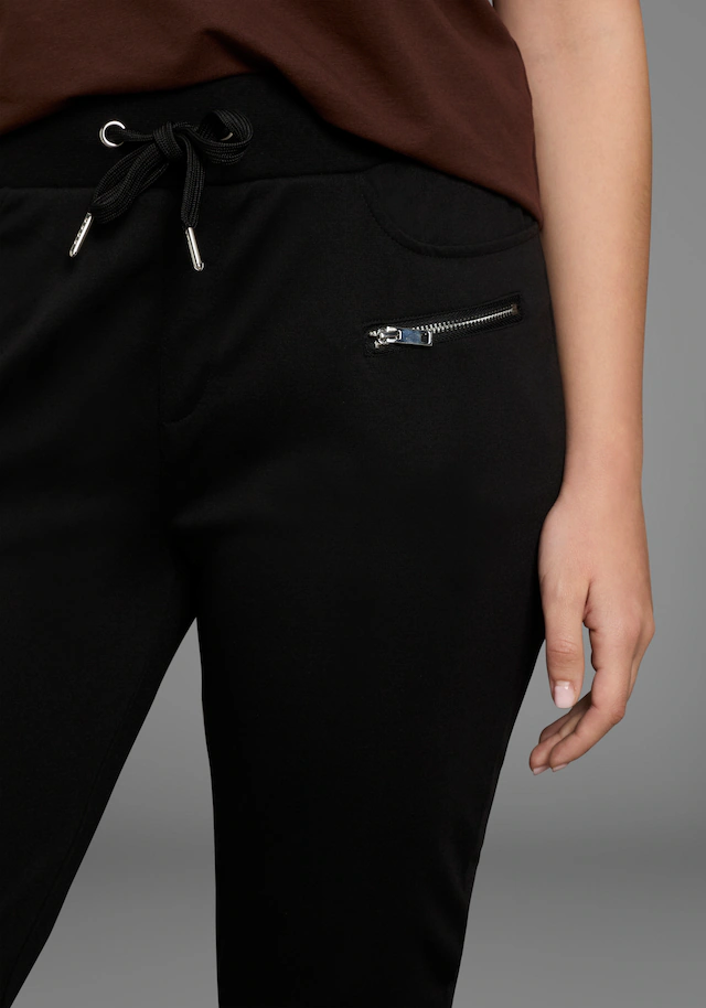 Bruno Banani Jerseyhose knöchellang, aus elastischem Milano Rib, schmale Beinform