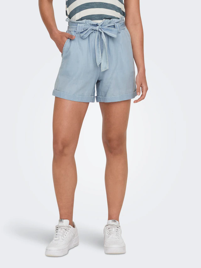 ONLY Shorts »ONLBEA SMILLA HW PB LOOSE DNM SHORTS« im Denim Look