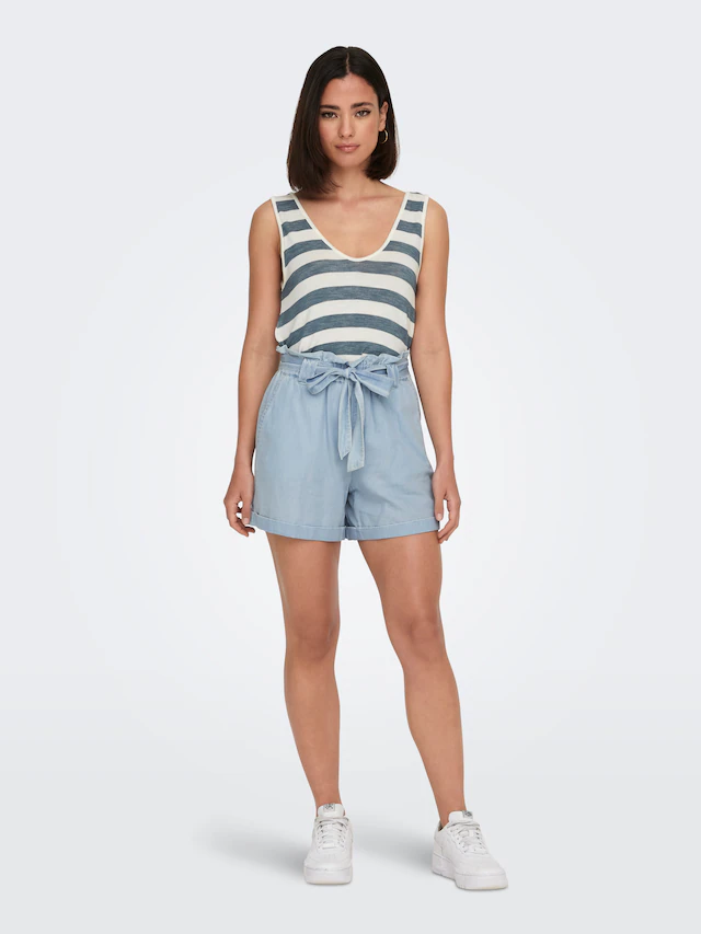 ONLY Shorts »ONLBEA SMILLA HW PB LOOSE DNM SHORTS« im Denim Look