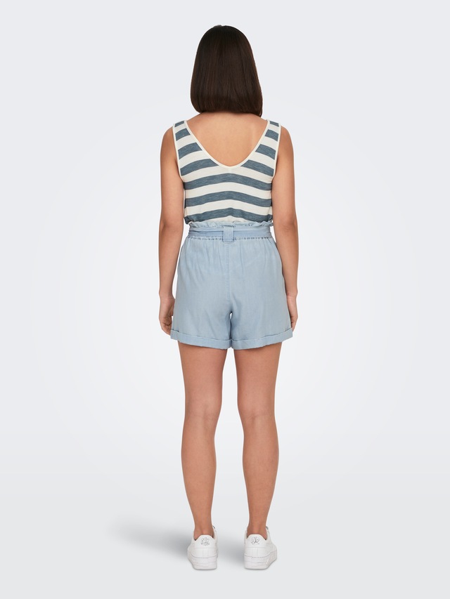 ONLY Shorts »ONLBEA SMILLA HW PB LOOSE DNM SHORTS« im Denim Look