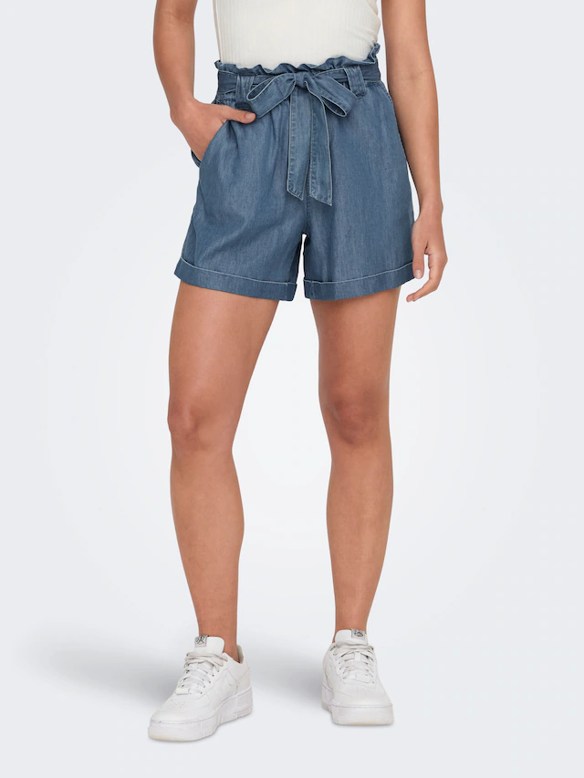 ONLY Shorts »ONLBEA SMILLA HW PB LOOSE DNM SHORTS« im Denim Look