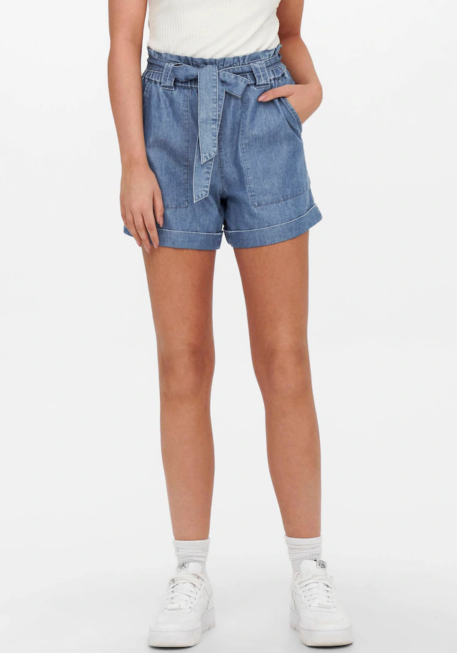 ONLY Shorts »ONLBEA SMILLA HW PB LOOSE DNM SHORTS« im Denim Look