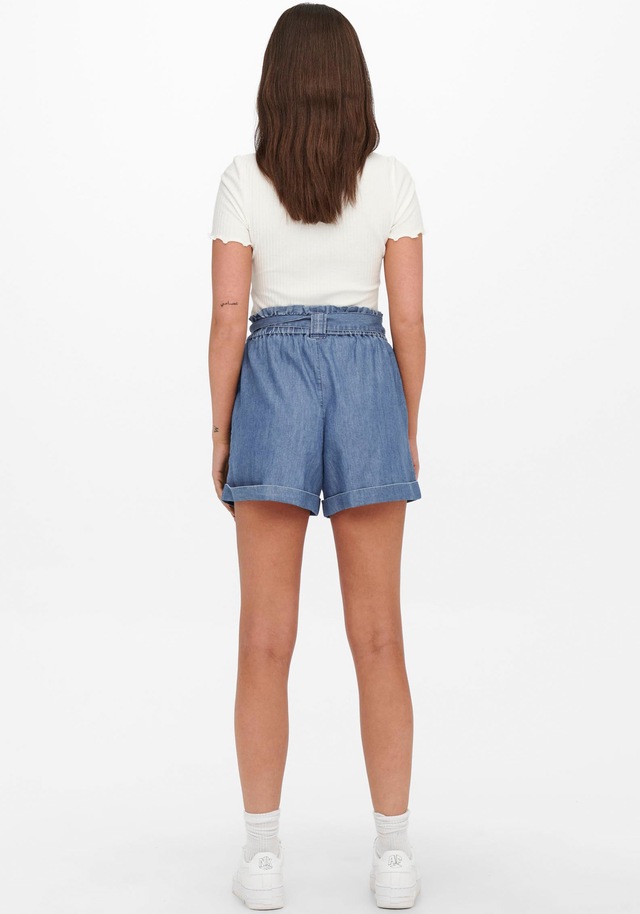 ONLY Shorts »ONLBEA SMILLA HW PB LOOSE DNM SHORTS« im Denim Look