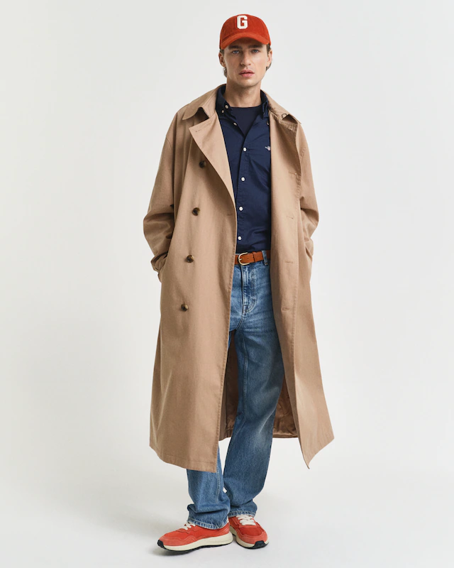 Gant Langarmhemd »SLIM CLASSIC POPLIN SHIRT« mit klassischer Logostickerei auf der Brust