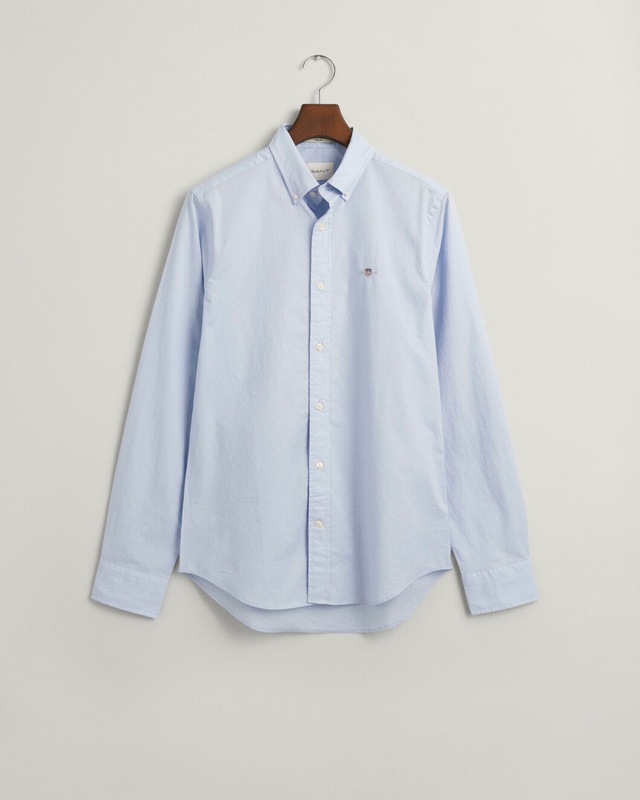 Gant Langarmhemd »SLIM CLASSIC POPLIN SHIRT« mit klassischer Logostickerei auf der Brust