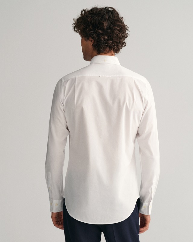 Gant Langarmhemd »SLIM CLASSIC POPLIN SHIRT« mit klassischer Logostickerei auf der Brust